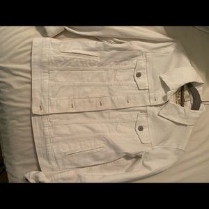 White jean jacket